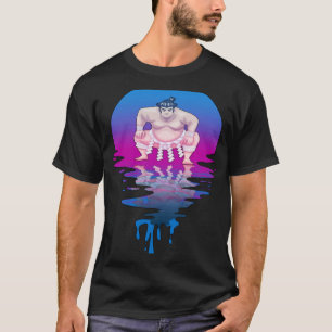Camiseta Luchador de sumo retro vintage