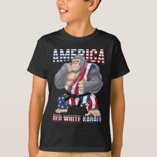 Camiseta Luchador estadounidense de karate gorila - Karate 