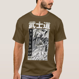 Camiseta Luchador Katana guerrero de Anime Samurai