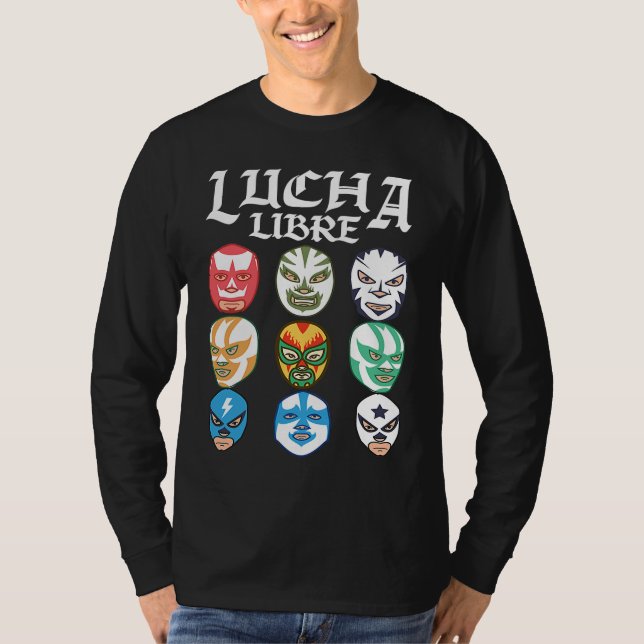 Camiseta Luchador Masks Lucha Libre (Anverso)