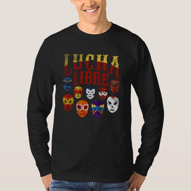 Camiseta Luchador Masks Lucha Libre  2 (Anverso)