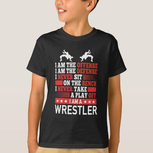 Camiseta Luchador ofensivo defensivo profesional (Anverso)