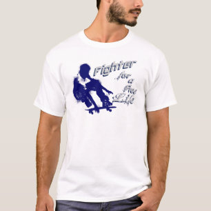 Camiseta Luchador por la libertad retro por un patinador de