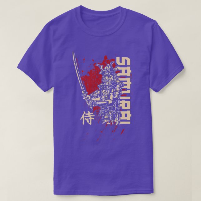 Camiseta Luchador Samurai Japonés Para Hinchas De Japón Pre (Diseño del anverso)