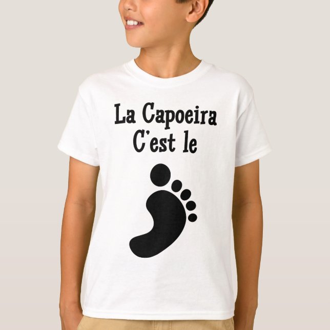 Camiseta Luchadora de arte marcial de Capoeira (Anverso)