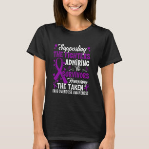 Camiseta Luchadores de apoyo honrando la sobredosis de drog