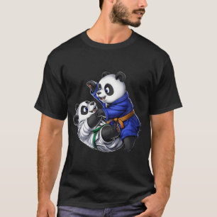 Camiseta Luchadores de Jiu-Jitsu de Osos Panda