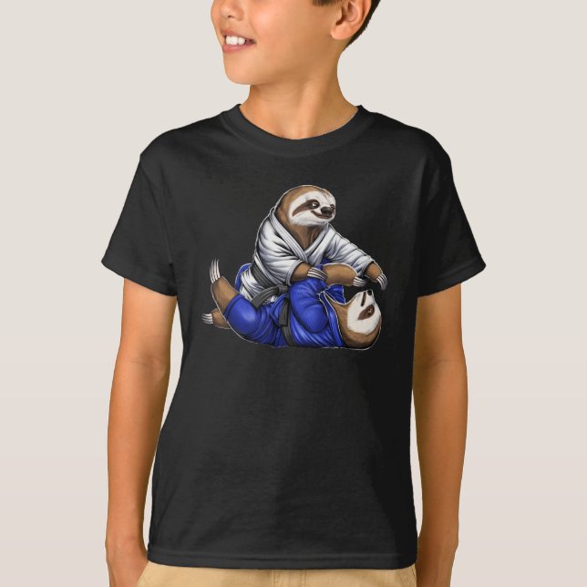 Camiseta Luchadores de Sloth Jiu-Jitsu (Anverso)