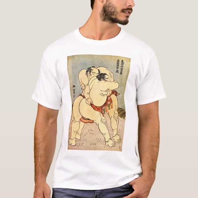 Camiseta Luchadores del sumo de Hokusai (Anverso)