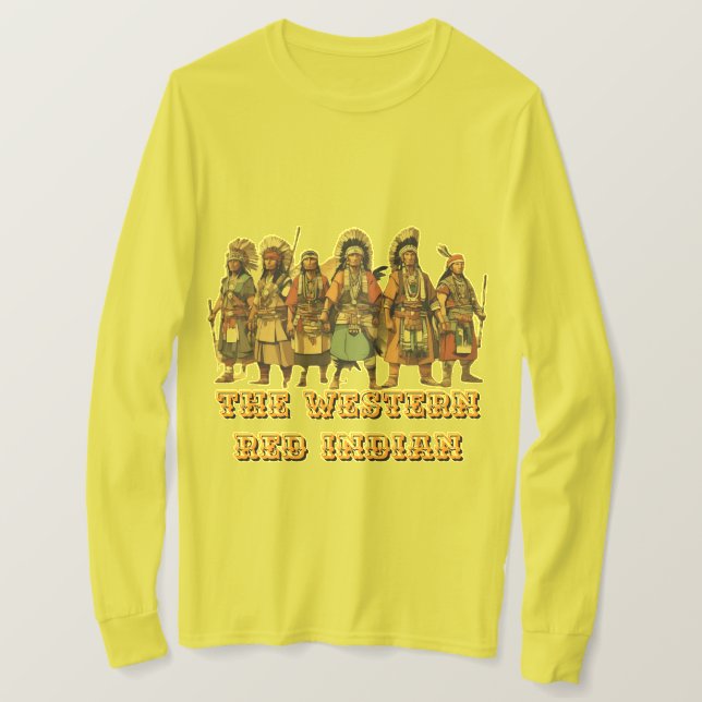 Camiseta Luchadores Indios Rojos De Unidad De Valor - (Anverso del diseño)