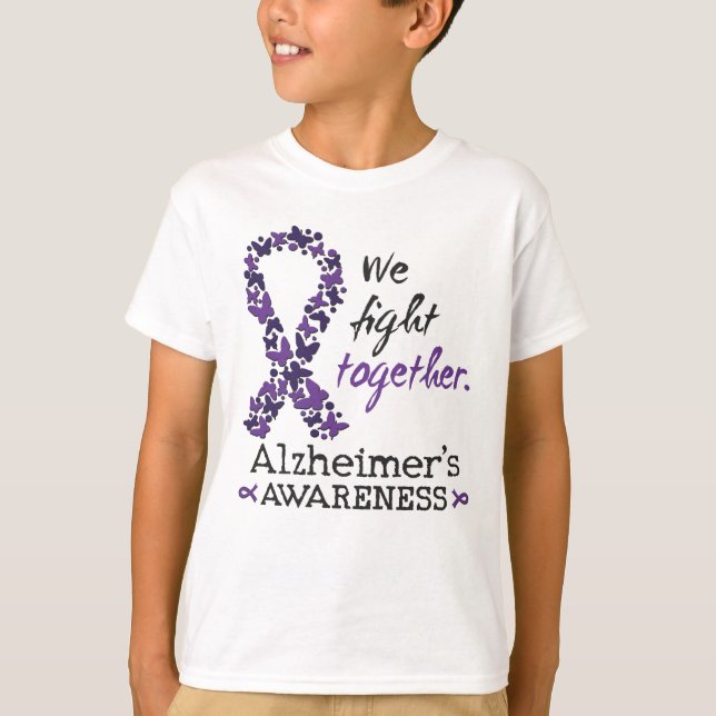 Camiseta Luchamos juntos - Conciencia sobre el Alzheimer (Anverso)