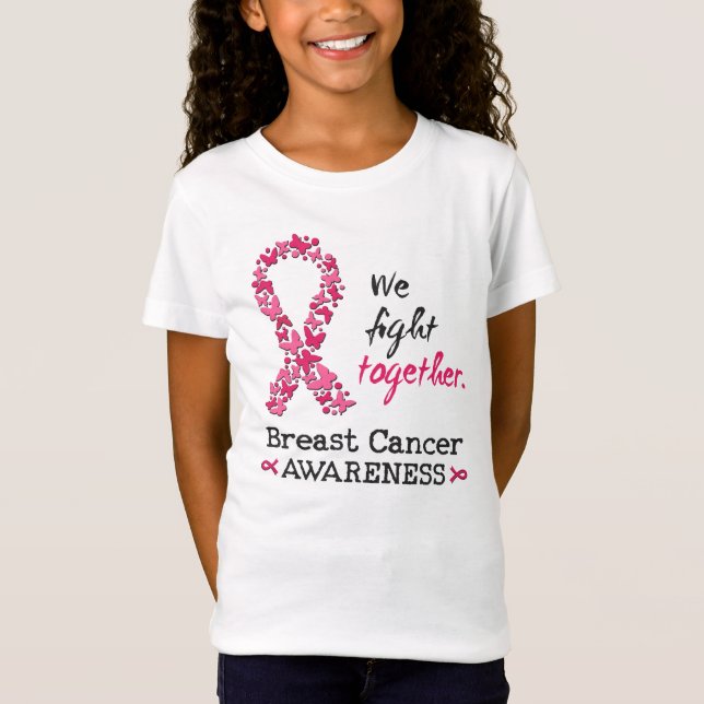 Camiseta Luchamos juntos contra el cáncer de mama (Anverso)