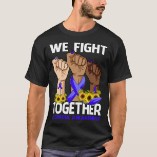 Camiseta Luchamos juntos contra el girasol de la ALOPECIA