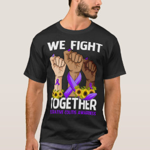 Camiseta Luchamos juntos contra la conciencia de la COLITIS