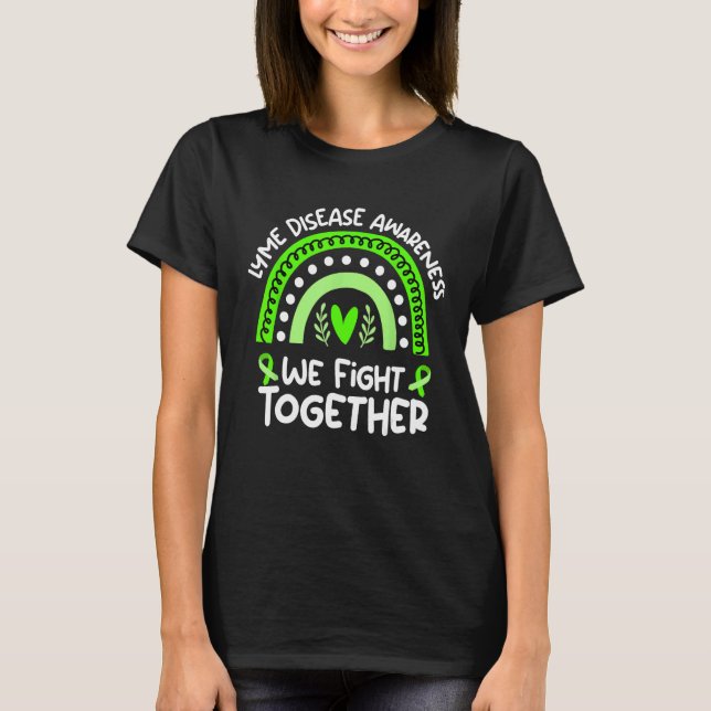 Camiseta Luchamos juntos contra Lyme Disease Awareness Shir (Anverso)