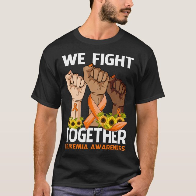 Camiseta Luchamos juntos por la conciencia de LEUKEMIA (Anverso)