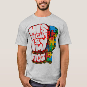 Camiseta Luchando con guantes, su lucha es mi lucha. El aut