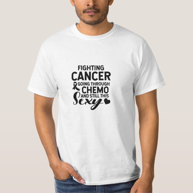 Camiseta Luchando contra el cáncer pasando por Chemo (Anverso)