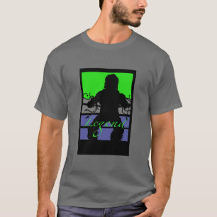 Camiseta luchando contra el guerrero de la leyenda