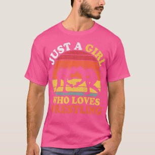 Camiseta Luchando contra el retro vintage sólo un Chica que