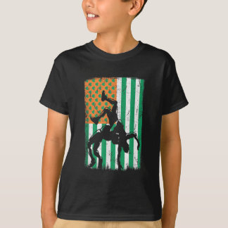 Camiseta Luchando contra la bandera norteamericana irlandes