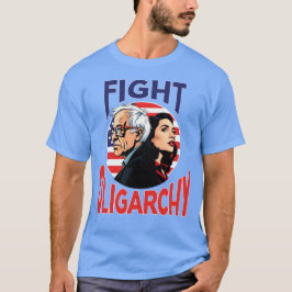 Camiseta Luchando contra la oligarquía Bernie Sanders y la 