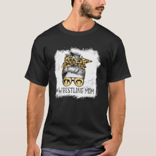 Camiseta Luchando contra la vida de la madre Leopard Messy 