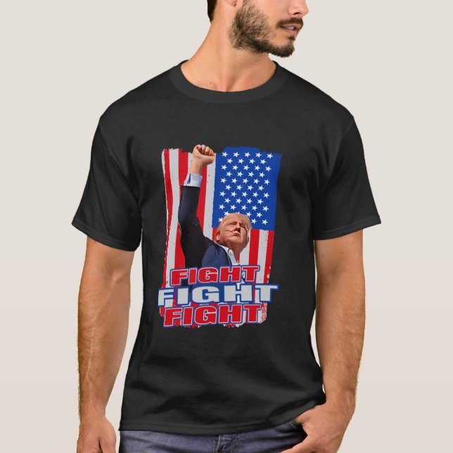 Camiseta Luchando contra los combatientes de Donald Trump (Anverso)