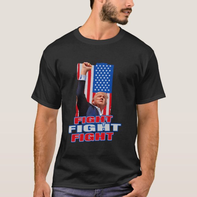 Camiseta Luchando contra los combatientes de Donald Trump (Anverso)
