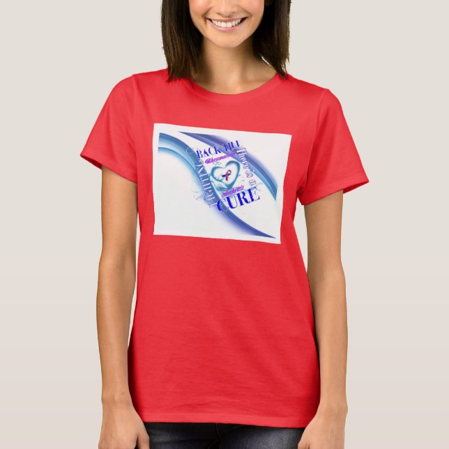 Camiseta Luchando hasta que haya una cura de revuelo (Anverso)