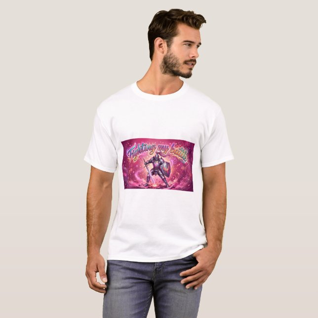Camiseta Luchando mi texto de batalla  (Anverso completo)