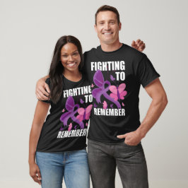 Camiseta Luchando para recordar la conciencia del Alzheimer