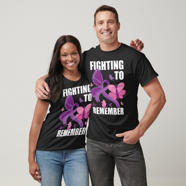 Camiseta Luchando para recordar la conciencia del Alzheimer (Unisexo)