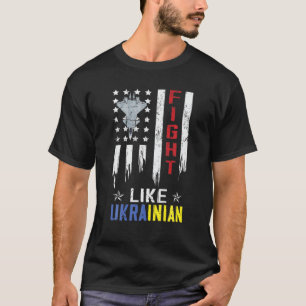 Camiseta Luchar Como El Apoyo Ucraniano Al Orgullo Ucranian