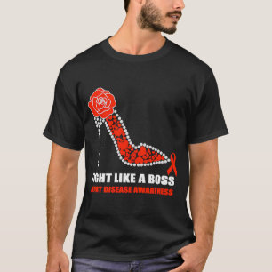 Camiseta Luchar Como Un Jefe N Usamos Rojo Para Enfermedade