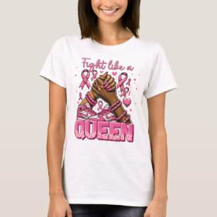 Camiseta Luchar como un mes de concientización sobre el cán