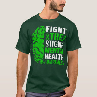 CAMISETA LUCHAR CONCIENCIA SOBRE EL ESTIGMA EN LA SALUD MEN