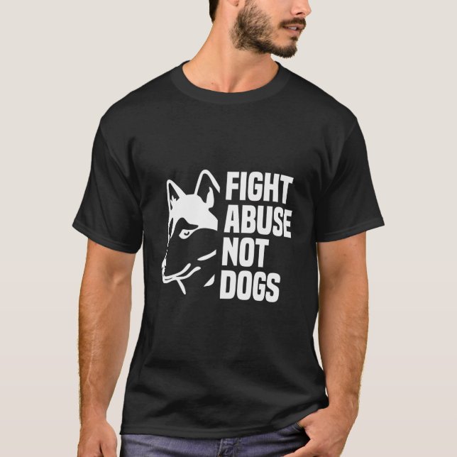 Camiseta Luchar contra el abuso no contra los perros - Perr (Anverso)