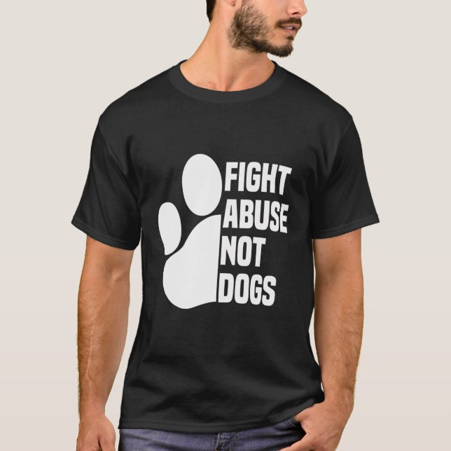 Camiseta Luchar contra el abuso no contra los perros - Perr (Anverso)