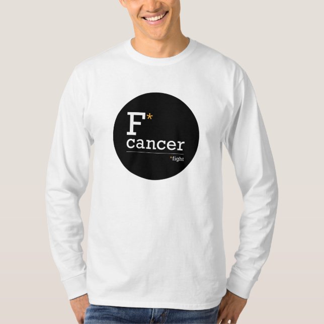 Camiseta luchar contra el cáncer de manga larga (Anverso)