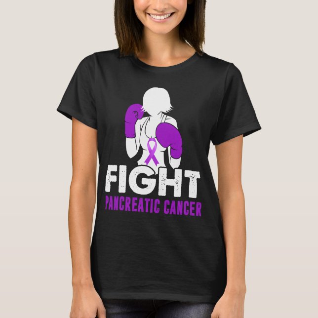 Camiseta luchar contra el cáncer de páncreas mujeres guerre (Anverso)