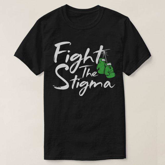 Camiseta Luchar Contra El Estigma Cinta Verde Awaren De Sal (Diseño del anverso)