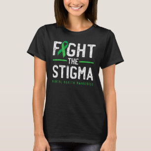 Camiseta Luchar Contra El Estigma Conciencia De Salud Menta