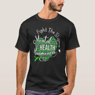 Camiseta Luchar Contra El Estigma Conciencia De Salud Menta