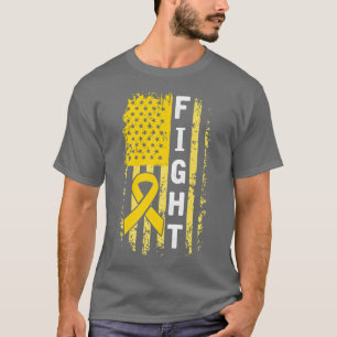 Camiseta Luchar Contra El Guerrero Del Cáncer Infantil En S