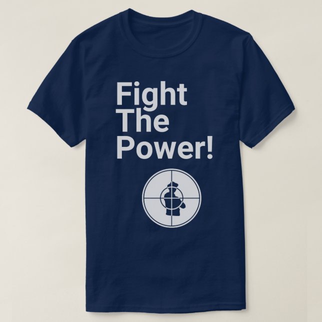 Camiseta Luchar contra el poder (Diseño del anverso)
