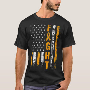 Camiseta Luchar contra la leucemia en la bandera de los Est