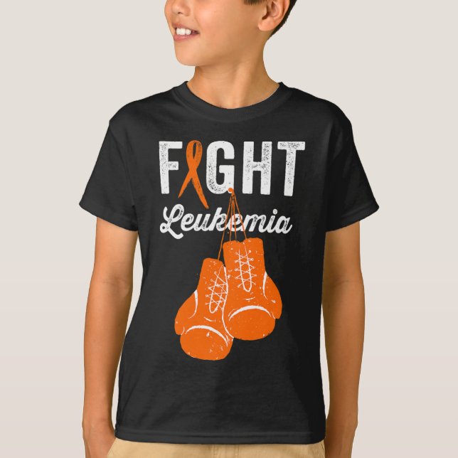 Camiseta Luchar contra la leucemia Guerrero Concienciación  (Anverso)