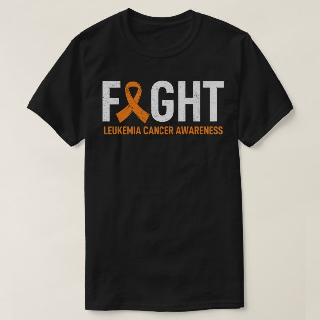 Camiseta Luchar contra la leucemia y el cáncer de leucemia (Diseño del anverso)
