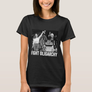 Camiseta Luchar Contra La Oligarquía Bernie Sanders Y Aoc L